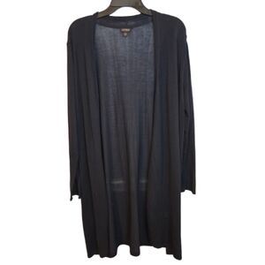 J. Jill Wearever Collection Open Long Sleeved Duster Knit Cardigan